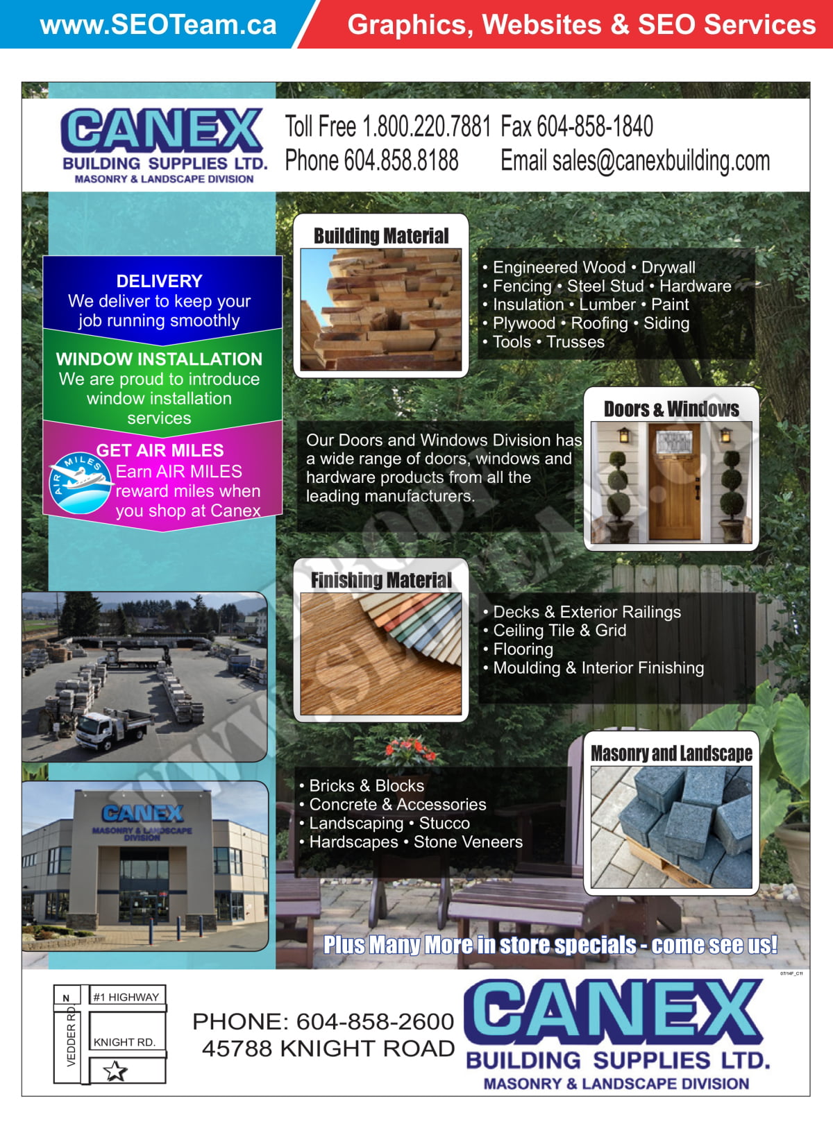 Canex Building Canex Building Supply: Construct Success with SEOTeam.ca's Design Expertise