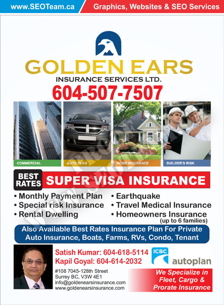 Golden Ears Insurance Services: Secure Success with SEOTeam.ca's Design ...