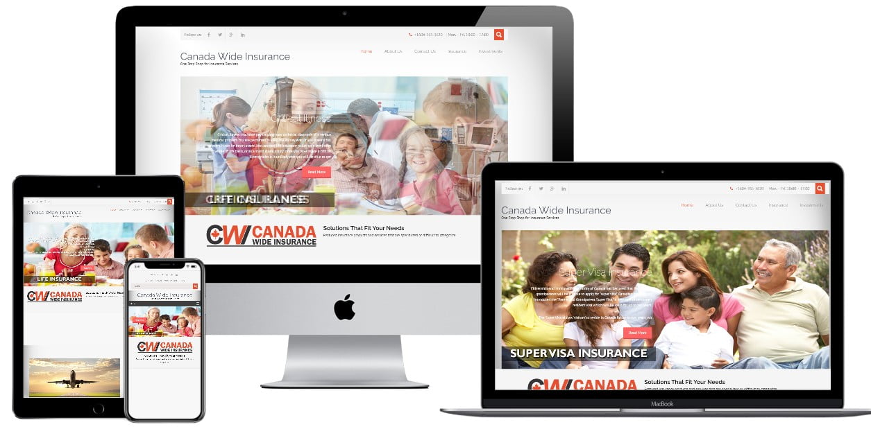 Insurance Website Design – canadawideinsurance.com