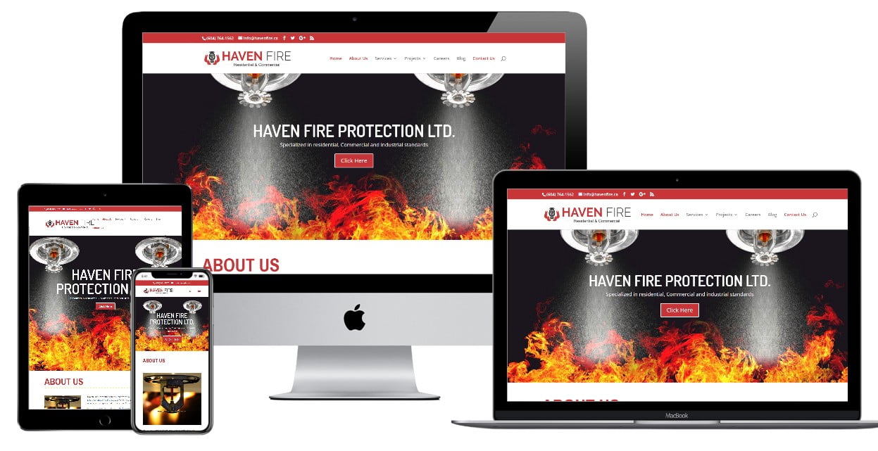 Fire Protection Website Design – havenfire.ca