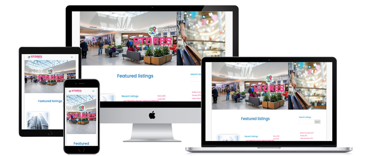 Business Directory Website Design – storesnearme.ca