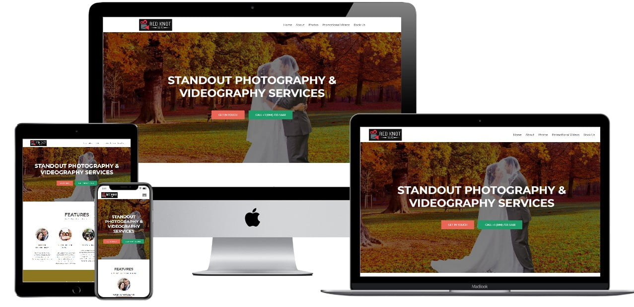 Photography Website Design – redknotfilms.com