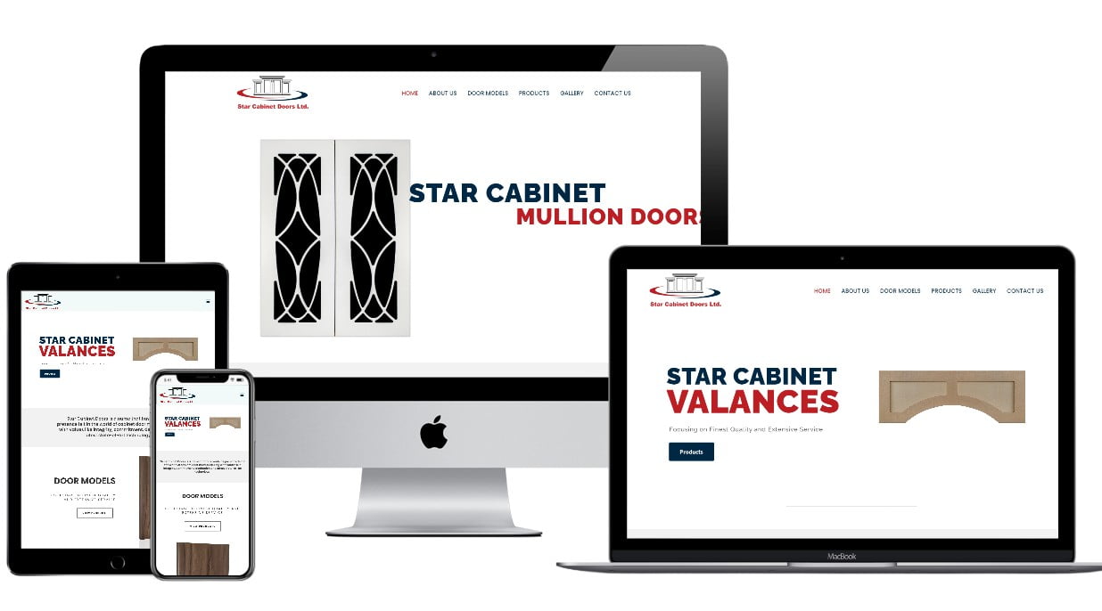 Cabinet And Doors Website Design for Star Cabinet Doors Ltd.