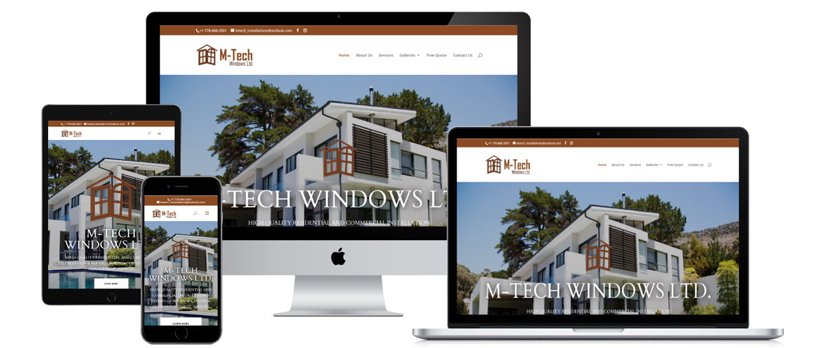 Window and door supplier Website Designing for M Tech Windows Ltd – mtechwindows.com