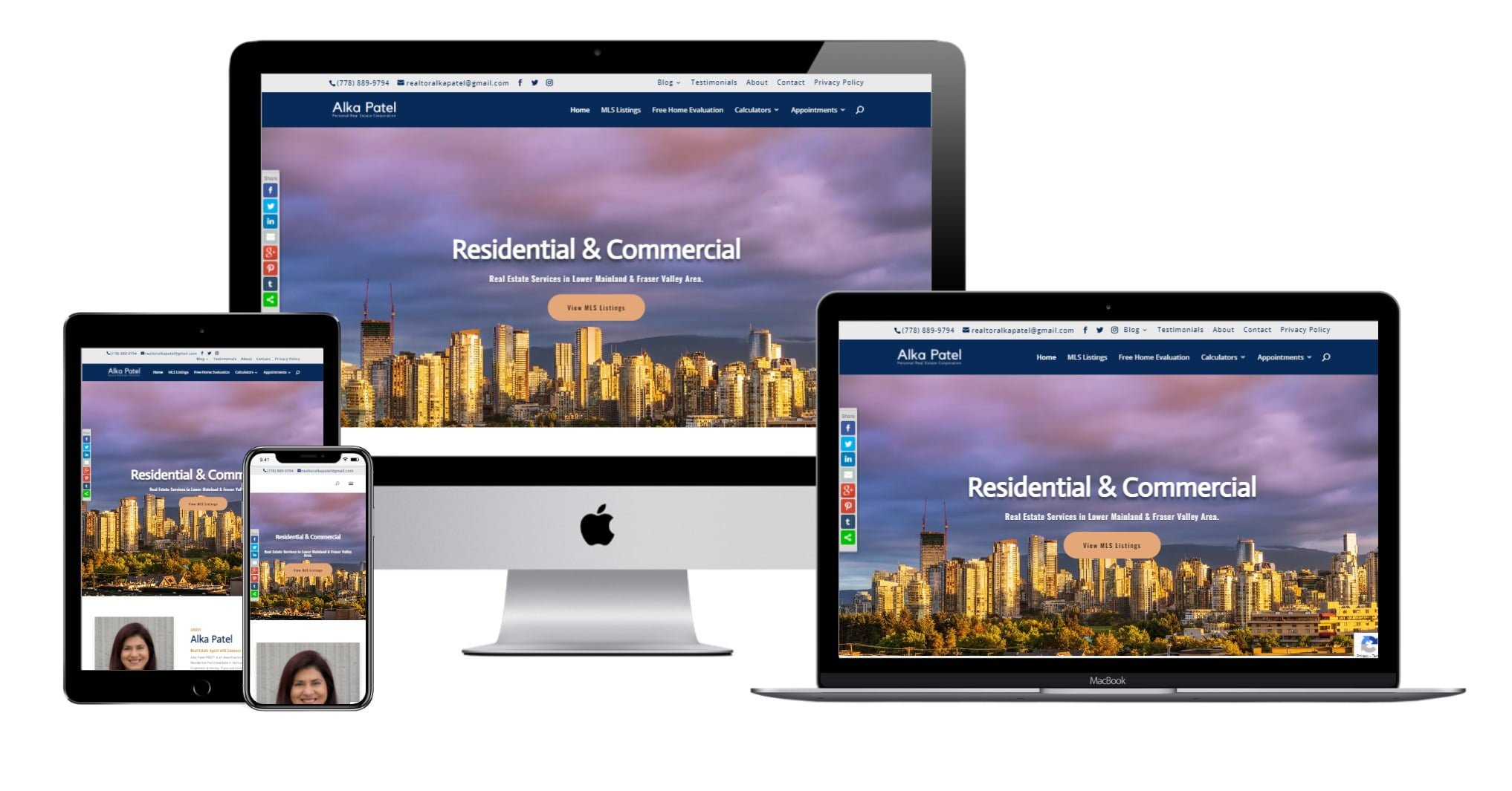Real Estate Services,Realtor Website Designing for Alka Patel PREC – alkapatel.ca