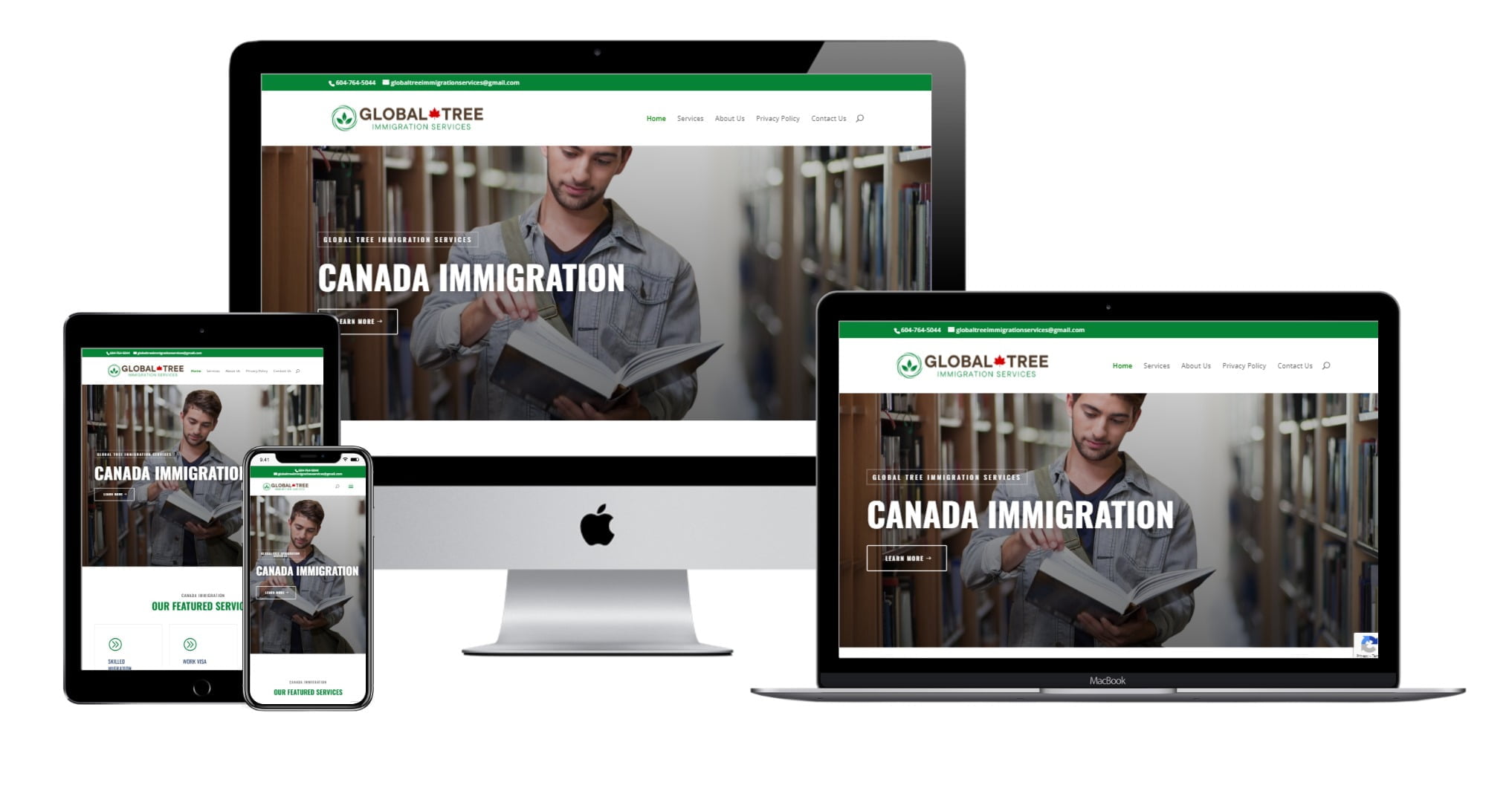 Immigration Consultant Website Designing for Global Tree Immigration – globaltreeimmigration.com