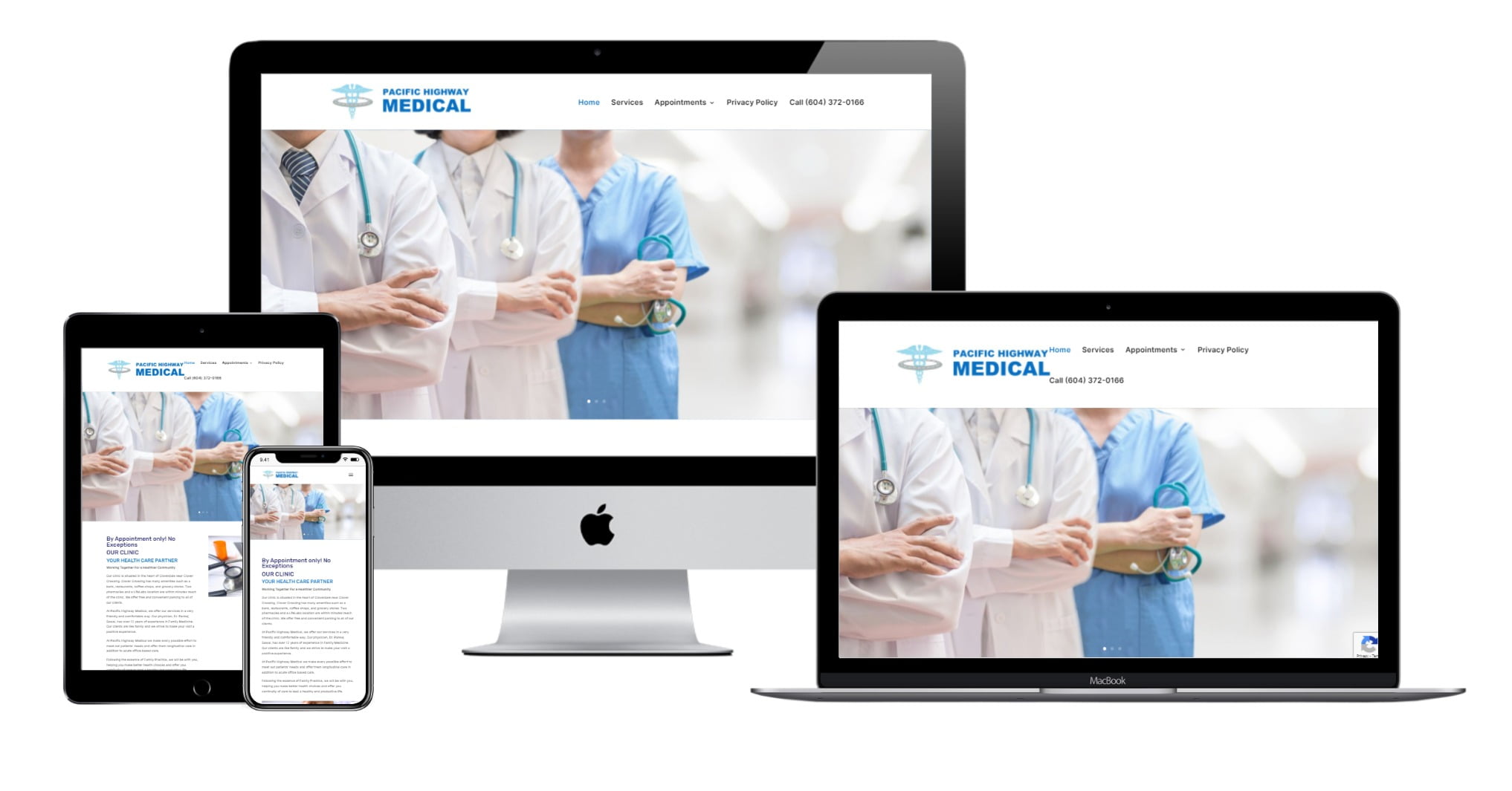 Medical Clinic Website Designing for Medical Clinic Cloverdale – pacifichwymedical.com